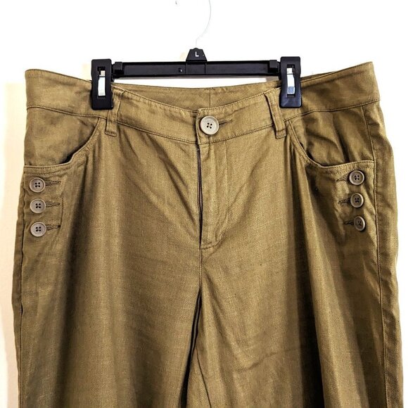 Cabi Linen Blend Wide Leg Charlie Trouser/Pants Size 10 - Picture 4 of 8